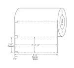 Centurion Blank Labels with Notch - DTL1657 - 4 Roll - MDL-DTL1657