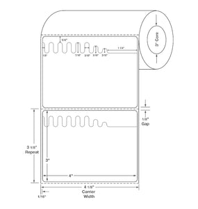 Centurion Centurion Self Shred Plus Labels DTL1698 - 4.0 Roll
