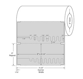 Centurion Labels: Self-Shred Label, Perforated, 4-1/4