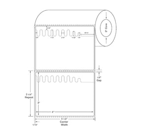 Centurion Labels: Self-Shred Label, Undercut, 4