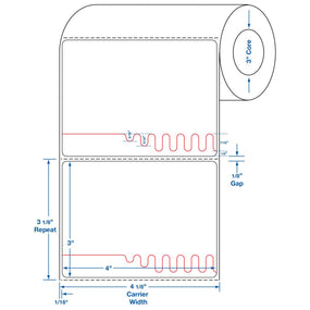 Centurion Centurion Self Shred Plus Labels DTL1976 - 4.0 Roll