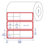Centurion Centurion Red Border Labels DTL1993R 9.0 Roll-MDL-DTL1993R