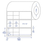 Centurion Blank Labels - DTL1993 - 9 Roll - MDL-DTL1993