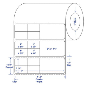 Centurion Blank Labels - DTL1993 - 9 Roll - MDL-DTL1993