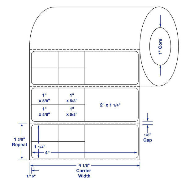 Centurion Blank Labels - DTL1993 - 9 Roll - MDL-DTL1993