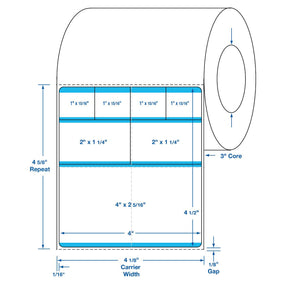 Centurion Cerner Direct Thermal Laboratory Labels DTL19B - 4.0 Roll