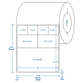 Centurion Cerner Direct Thermal Laboratory Labels - DTL19