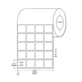 Centurion Blank Labels - DTL2032 - 4 Roll - MDL-DTL2032