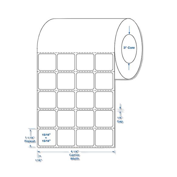 Centurion Blank Labels - DTL2032 - 4 Roll - MDL-DTL2032