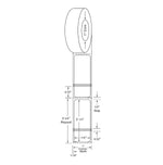 Centurion Labels: Direct Thermal Printer Label, 7/8" x 2-1/4" Black Bar, 500/Roll DTL2036 - 8.0 Roll