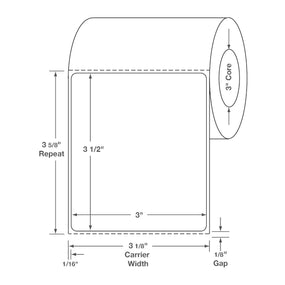 Centurion Centurion Quattro Rx Labels DTL2075PH - 4.0 Roll