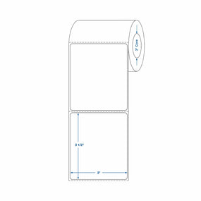 Thermal Labels - DTL2075 - 4 Roll - MDL-DTL2075