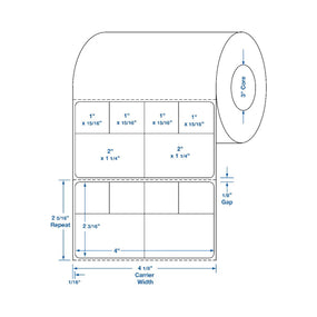 Centurion Cerner Direct Thermal Laboratory Labels - DTL220