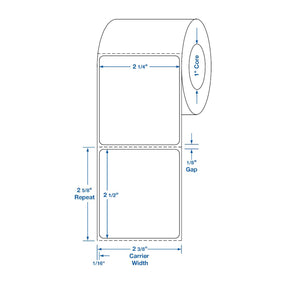Centurion Blank Labels - DTL2226 - 12 Roll - MDL-DTL2226