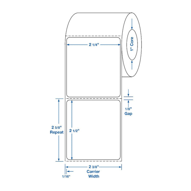 Centurion Blank Labels - DTL2226 - 12 Roll - MDL-DTL2226
