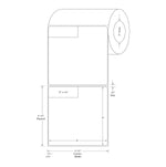 Centurion Blank Labels With Corner Cut Out - DTL2337 - 4 Roll - MDL-DTL2337
