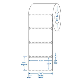 Centurion Direct Thermal Printer Blank Labels - DTL2338 - 36 Roll - MDL-DTL2338
