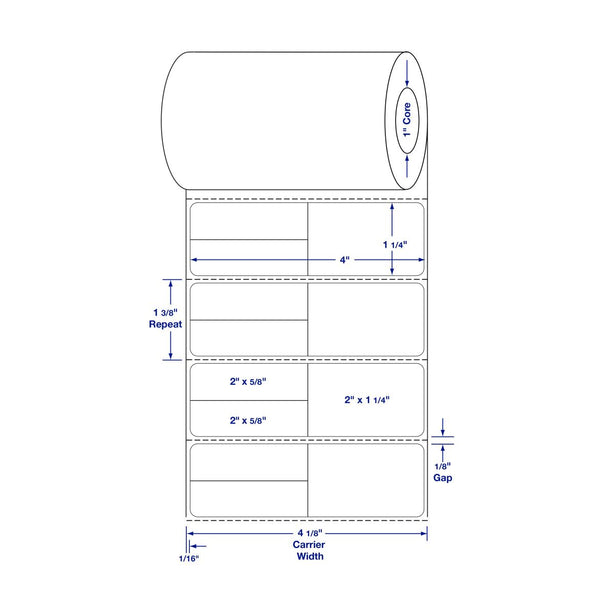 Plain Label - DTL2380A - 12 Roll - MDL-DTL2380A