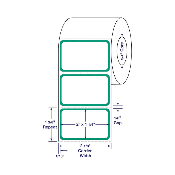 Centurion Centurion Green-Border Label Tape DTL2392GB 36.0 Roll-MDL-DTL2392GB