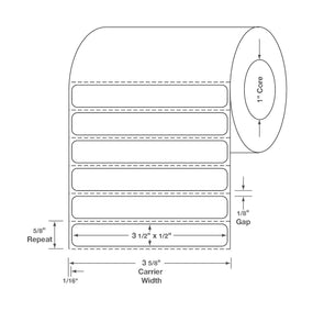 Centurion Blank Labels - DTL2415 - 12 Roll - MDL-DTL2415