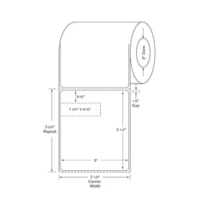 Centurion Centurion Quattro Rx Labels DTL2546PH - 4.0 Roll