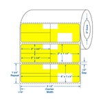 Centurion Meditech Direct Thermal Laboratory Labels DTL268Y - 4.0 Roll
