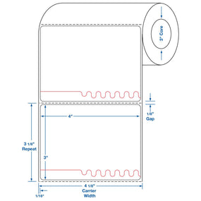 Centurion Centurion Self Shred Plus Labels DTL2804 - 4.0 Roll