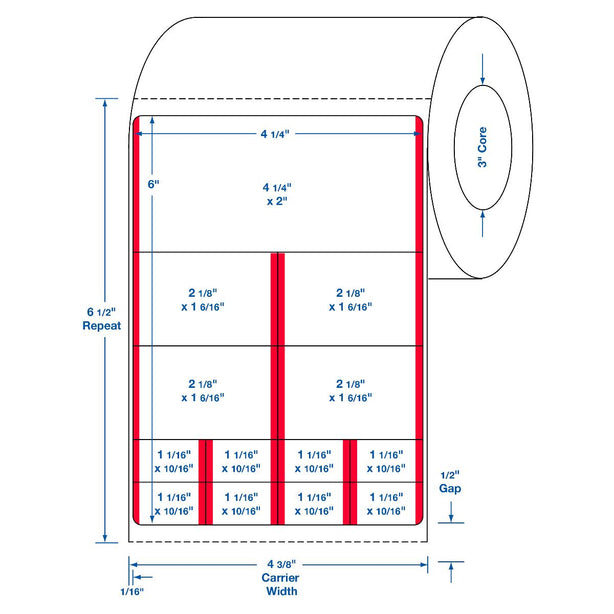 Centurion Centurion SMS Labels DTL2 4.0 Roll-MDL-DTL2