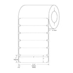 Centurion Blank Labels with Notch - DTL304 - 2 Roll - MDL-DTL304