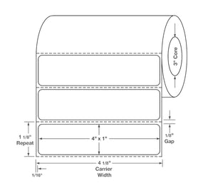 Centurion Centurion Quattro Rx Labels DTL305PH - 4.0 Roll