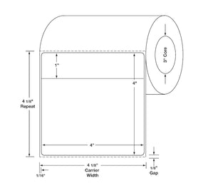 Centurion Centurion Quattro Rx Labels DTL3283PH - 4.0 Roll