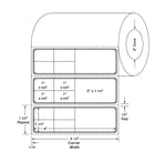 Centurion Centurion Red Border Labels DTL3313R 4.0 Roll-MDL-DTL3313R