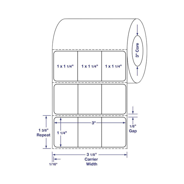 Medline Custom Labels - DTL3428A - 4 Roll - MDL-DTL3428A