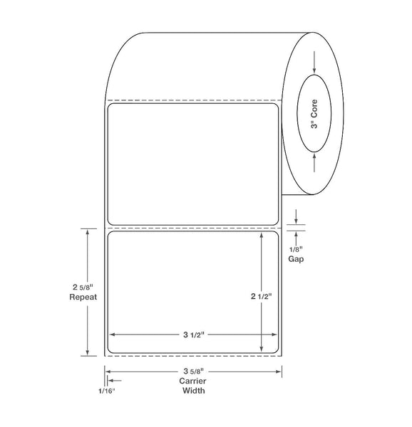 Quattro Rx Label Centurion Centurion Quattro Rx Labels DTL3462PH - 4.0 Roll – RPS MedCare