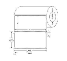 Centurion Centurion Quattro Rx Labels DTL3472PH - 32.0 Roll