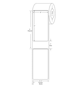 Centurion Centurion Quattro Rx Labels DTL3489PH - 12.0 Roll