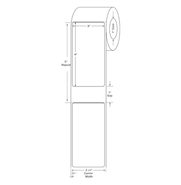 Centurion Omnicell Blank Labels - DTL3489 - 12 Roll - MDL-DTL3489