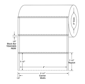 Centurion Centurion Quattro Rx Labels DTL3504PH - 4.0 Roll