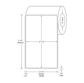Centurion Centurion Quattro Rx Labels DTL3671PH - 4.0 Roll
