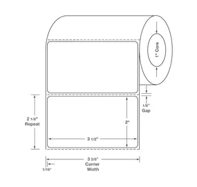 Centurion Centurion Quattro Rx Labels DTL3683PH - 6.0 Roll