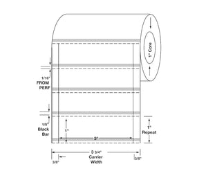 Centurion Centurion Quattro Rx Labels DTL3883PH - 8.0 Roll