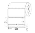 Centurion Labels: Quattro Rx Label, 3" x 1-1/2", 1" Core, 760/Roll DTL3903PH - 12.0 Roll