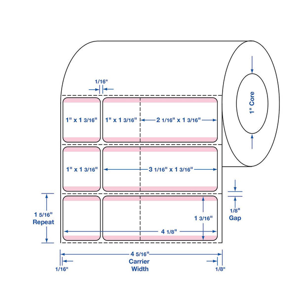 Labels for General Laboratory - DTL3988P - 8 Roll - MDL-DTL3988P