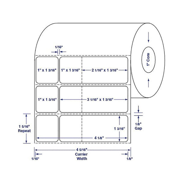 Labels for General Laboratory - DTL3988 - 8 Roll - MDL-DTL3988