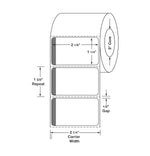 Centurion Centurion Red Stripe Labels DTL4014A 8.0 Roll-MDL-DTL4014A