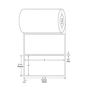Centurion Centurion Quattro Rx Labels DTL4174PH - 4.0 Roll