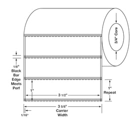 Centurion Centurion Quattro Rx Labels DTL4197PH - 36.0 Roll