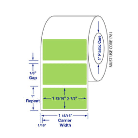 Centurion Centurion Light Green Labels DTL4212LG - 6.0 Roll