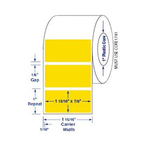 Centurion Centurion Yellow Labels DTL4212Y - 6.0 Roll - MDL-DTL4212Y