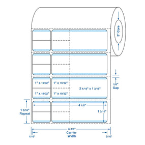 Centurion Sunquest / Misys Direct Thermal Laboratory Labels DTL424LB - 4.0 Roll